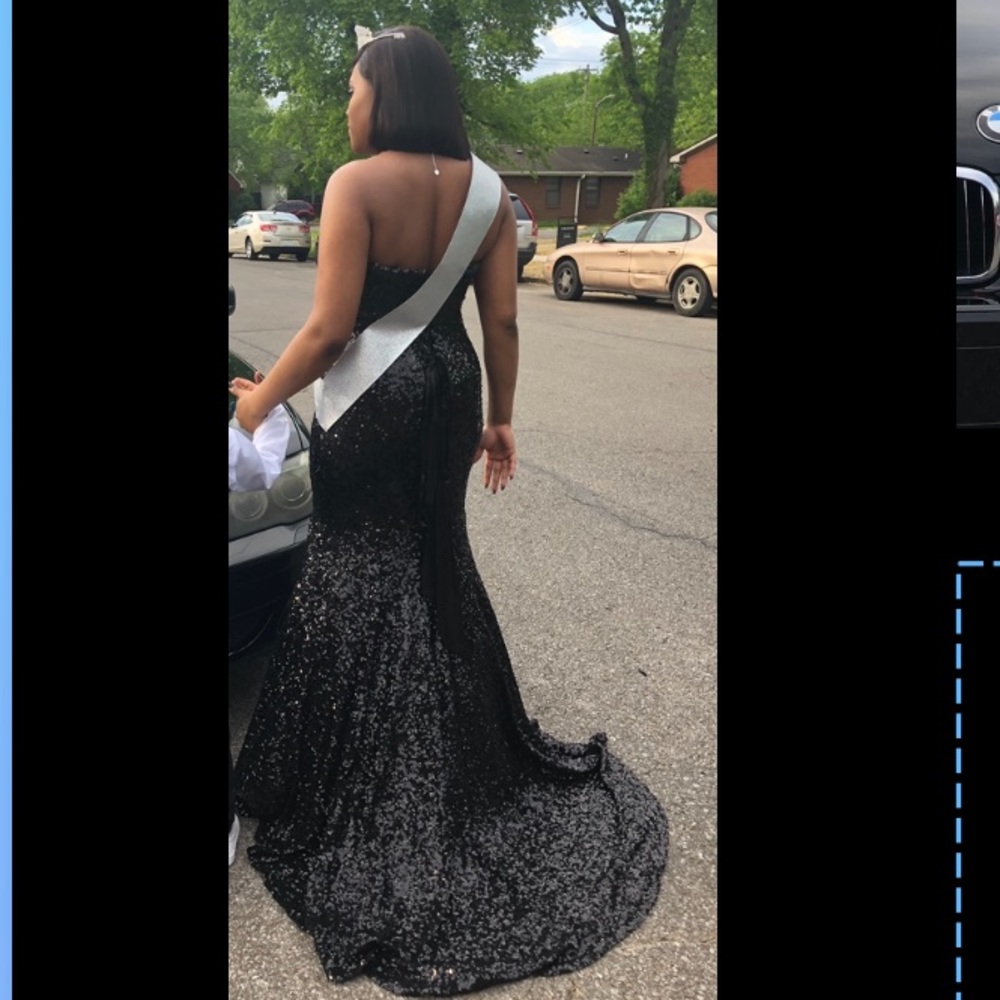 Black Mermaid Prom Dress